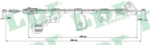 LPR Handremkabel C0889B