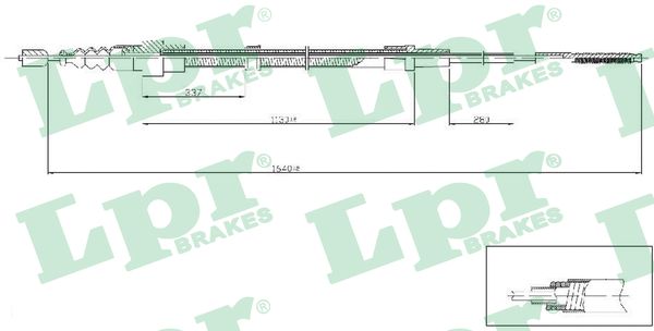 LPR Handremkabel C0961B