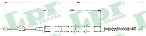 LPR Handremkabel C0970B