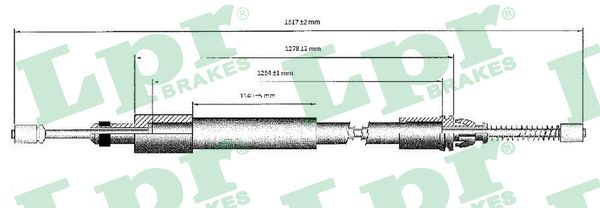 LPR Handremkabel C0975B