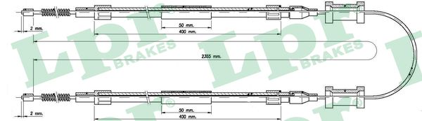 LPR Handremkabel C1483B