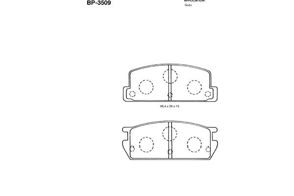 Kavo Parts Remblokset BP-3509