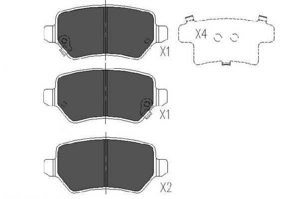 Kavo Parts Remblokset BP-4029