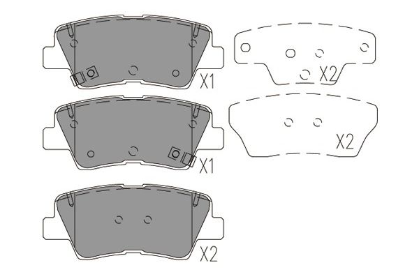 Kavo Parts Remblokset BP-4031