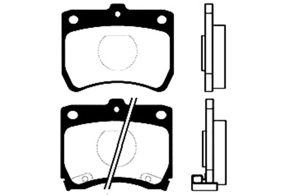 Kavo Parts Remblokset BP-4511