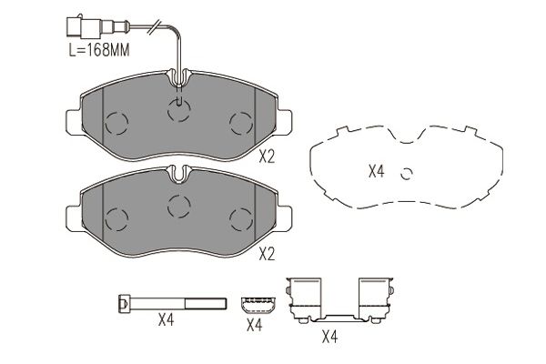 Kavo Parts Remblokset BP-6612