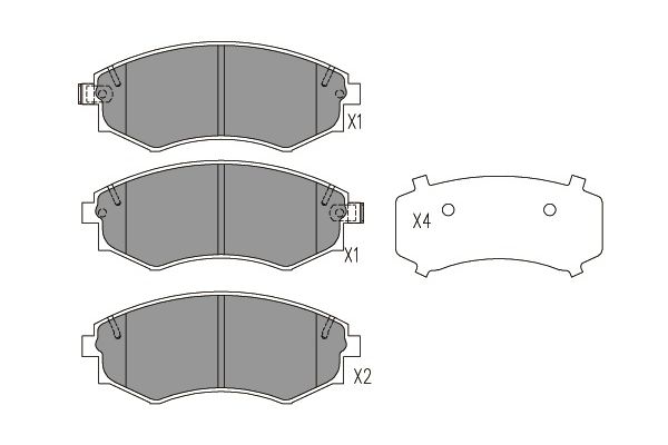 Kavo Parts Remblokset BP-7502