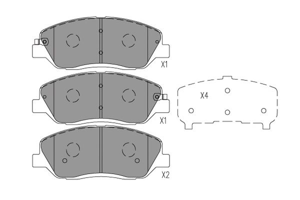 Kavo Parts Remblokset BP-7507