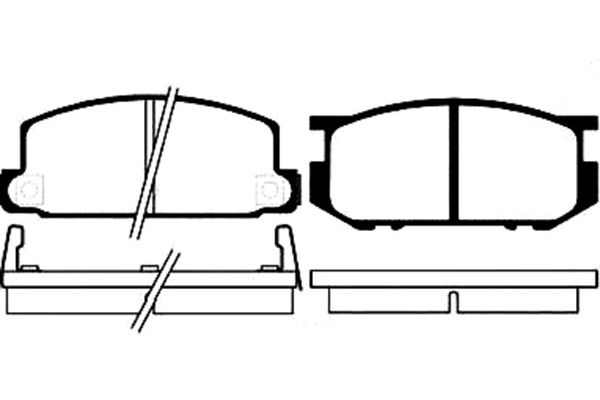 Kavo Parts Remblokset BP-8001