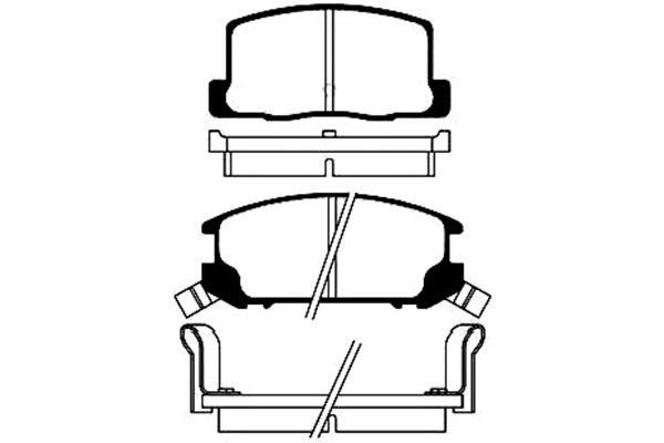 Kavo Parts Remblokset BP-9049