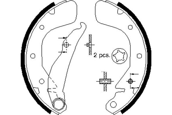 Kavo Parts Remschoen set BS-1402