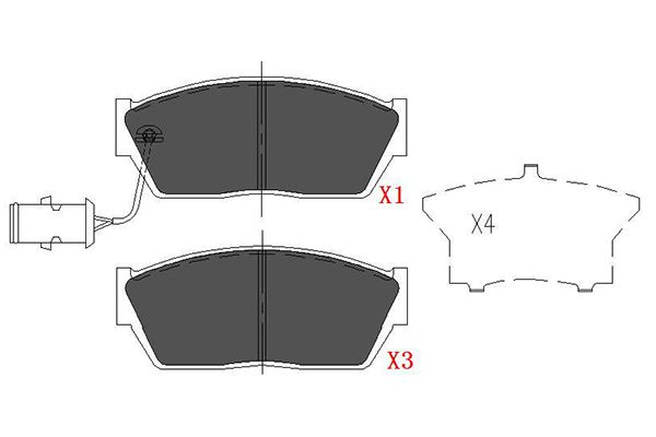 Kavo Parts Remblokset KBP-2018