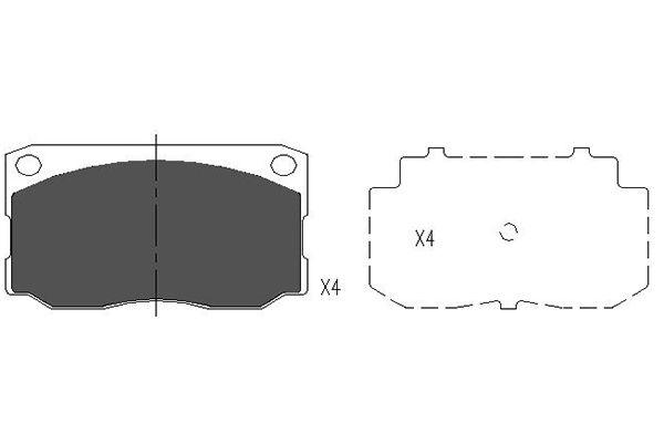 Kavo Parts Remblokset KBP-3031