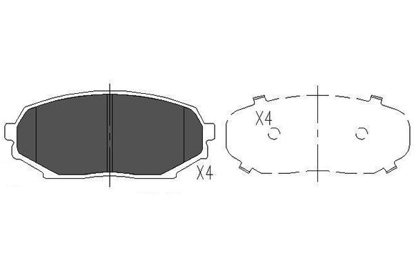 Kavo Parts Remblokset KBP-3509