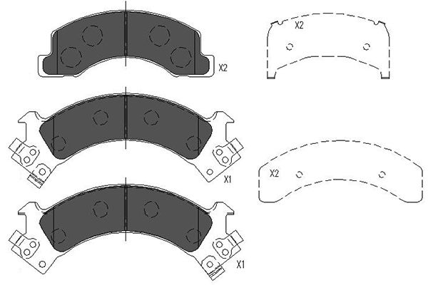 Kavo Parts Remblokset KBP-3516