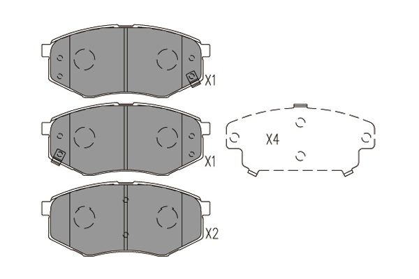 Kavo Parts Remblokset KBP-4025