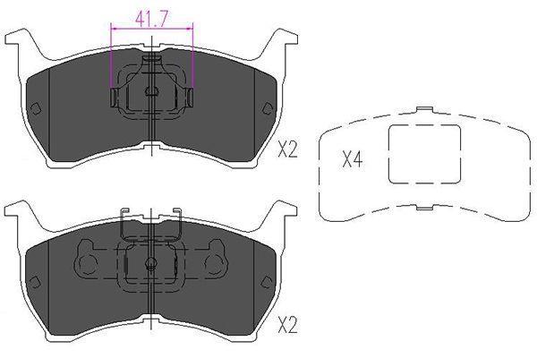 Kavo Parts Remblokset KBP-4516