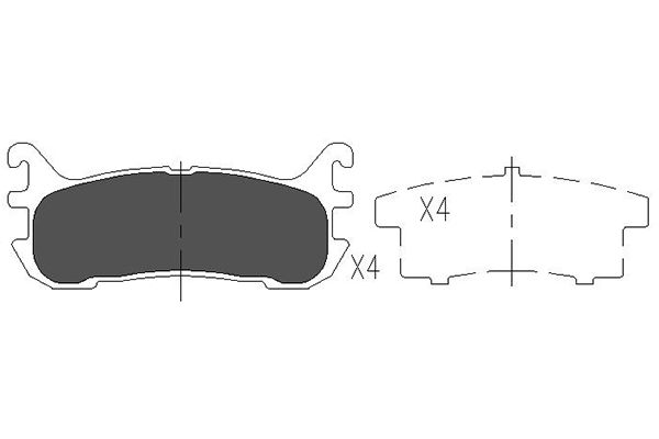 Kavo Parts Remblokset KBP-4540