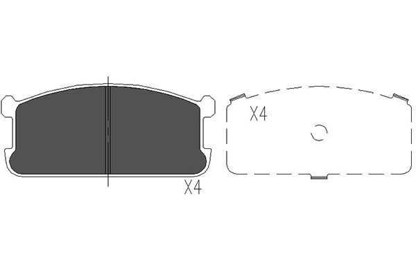 Kavo Parts Remblokset KBP-5521