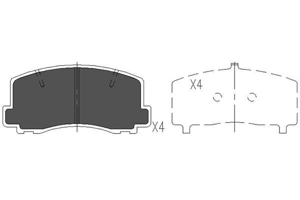 Kavo Parts Remblokset KBP-5522