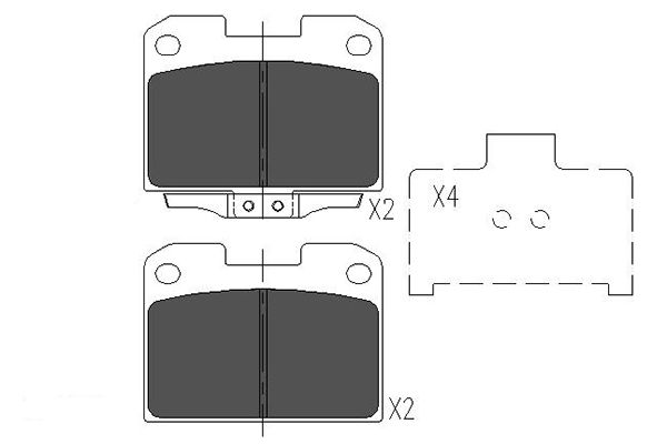 Kavo Parts Remblokset KBP-5531