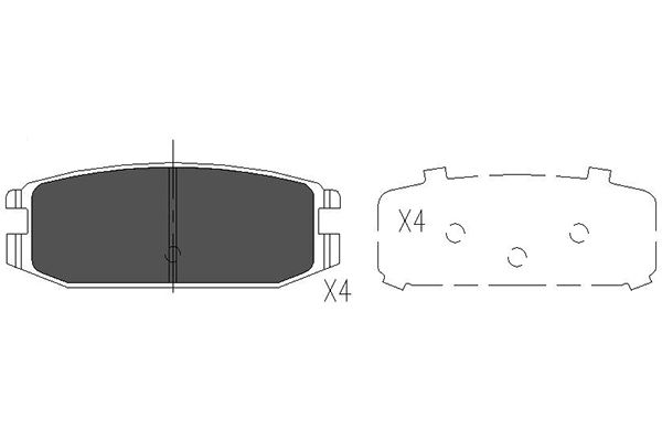 Kavo Parts Remblokset KBP-5538