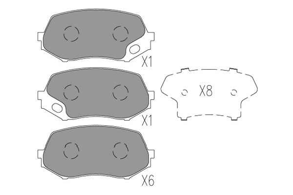 Kavo Parts Remblokset KBP-5550