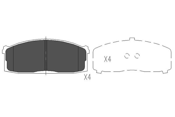 Kavo Parts Remblokset KBP-6521