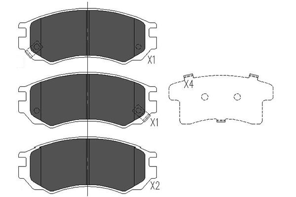 Kavo Parts Remblokset KBP-6531