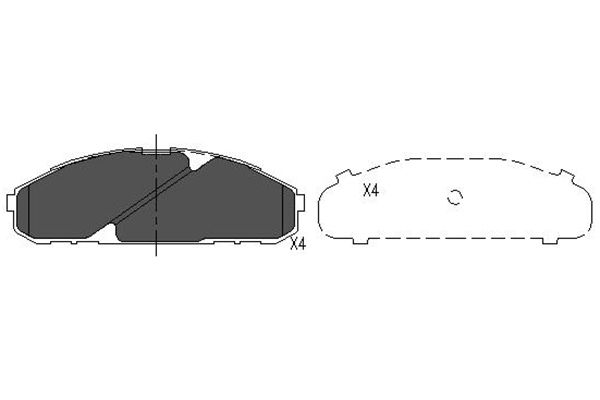 Kavo Parts Remblokset KBP-6538