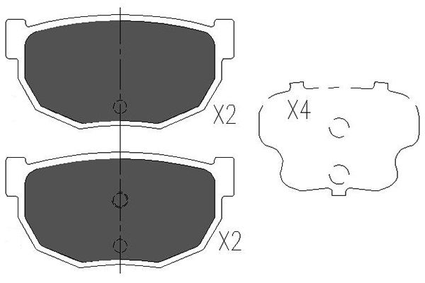 Kavo Parts Remblokset KBP-6541