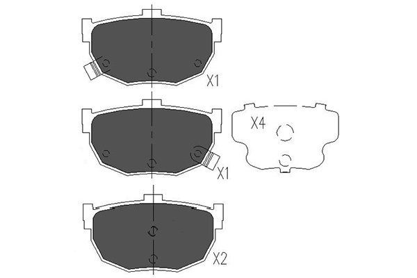 Kavo Parts Remblokset KBP-6544