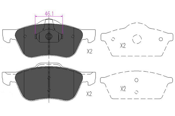 Kavo Parts Remblokset KBP-6560