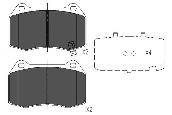 Kavo Parts Remblokset KBP-6561