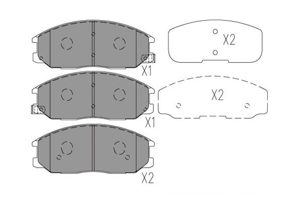 Kavo Parts Remblokset KBP-7509