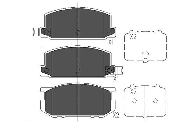 Kavo Parts Remblokset KBP-8006