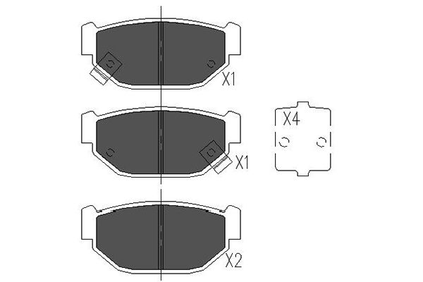 Kavo Parts Remblokset KBP-8007