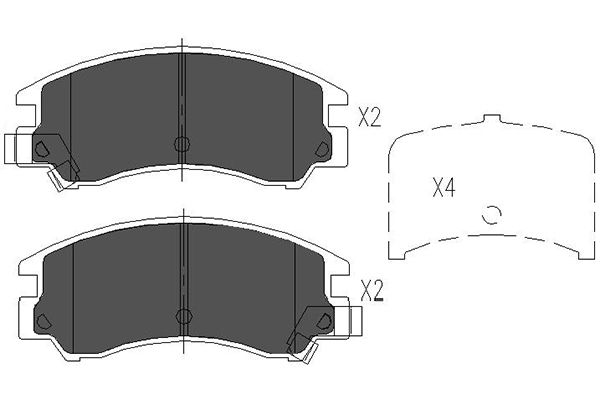 Kavo Parts Remblokset KBP-8008