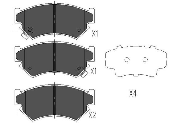 Kavo Parts Remblokset KBP-8011