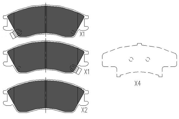 Kavo Parts Remblokset KBP-8012