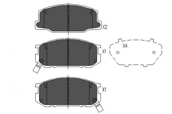 Kavo Parts Remblokset KBP-9041