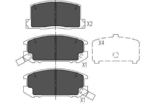 Kavo Parts Remblokset KBP-9057