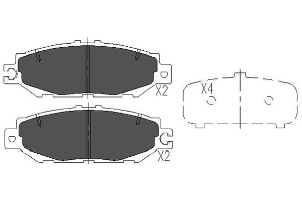 Kavo Parts Remblokset KBP-9064