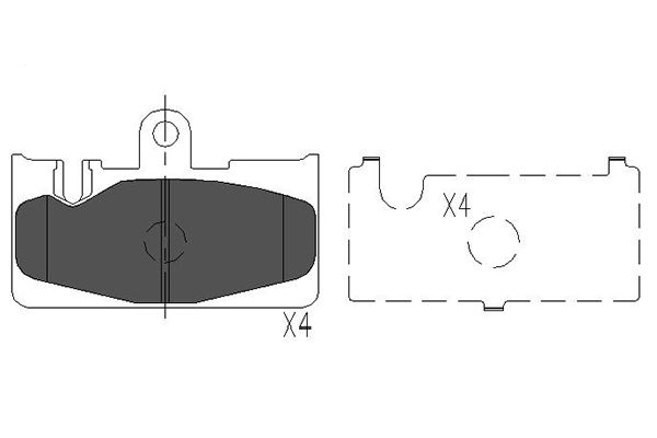 Kavo Parts Remblokset KBP-9073