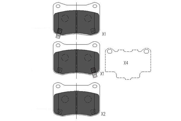 Kavo Parts Remblokset KBP-9114