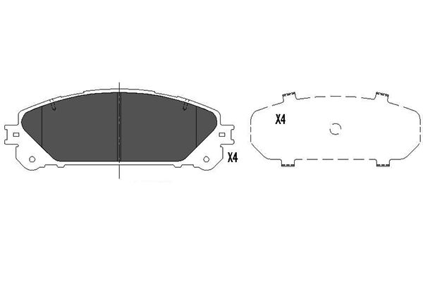 Kavo Parts Remblokset KBP-9116