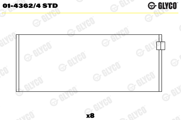 Glyco Drijfstanglager 01-4362/4 STD