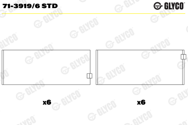 Glyco Drijfstanglager 71-3919/6 STD