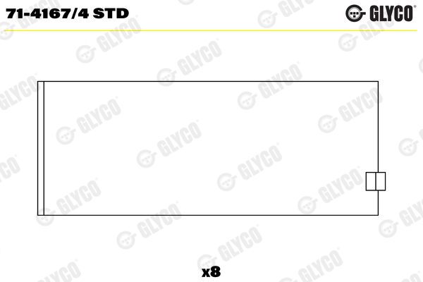 Glyco Drijfstanglager 71-4167/4 STD