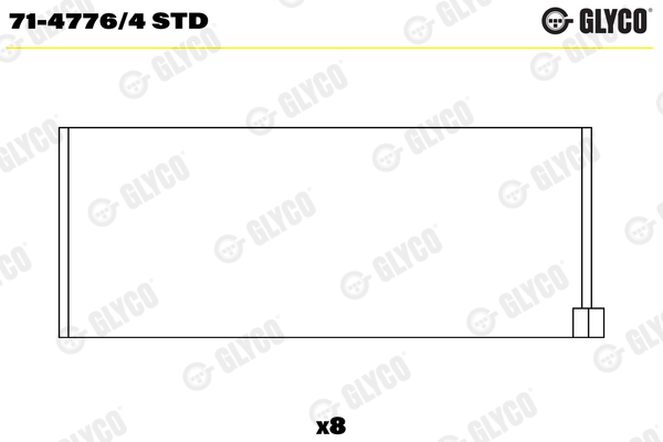 Glyco Drijfstanglager 71-4776/4 STD